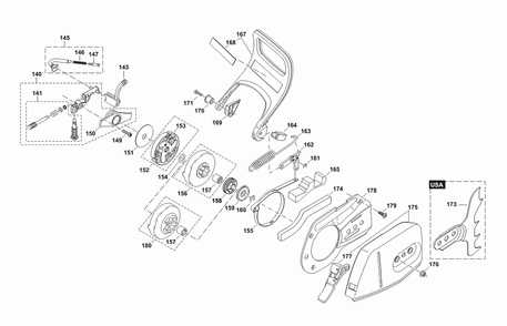 Page 4 Diagram and Parts List for PS-4600S  Makita Saw