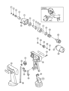 Part Location Diagram of 192698-A Makita High Capacity Battery 1233