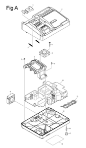 Fig-1 Diagram and Parts List for GFD02D  Makita Cordless Drill