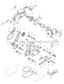 Page A Diagram and Parts List for 9903  Makita Sander Polisher