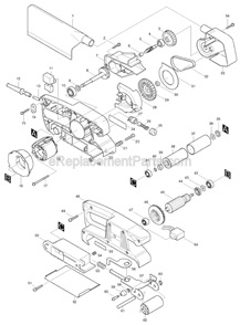 Part Location Diagram of 182982-9 Makita Housing R
