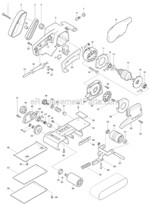 Part Location Diagram of 341705-6 Makita Steel Plate