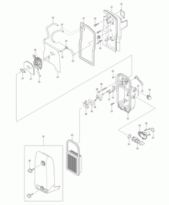 Part Location Diagram of 454912-3 Makita ICING VALVE COVER, EB7650TH
