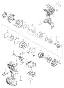 Fig-0 Diagram and Parts List for XWT14Z  Makita Wrench