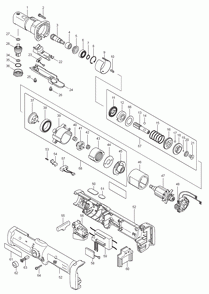 Page 1 Diagram and Parts List for BFL081FZ  Makita Screwdriver