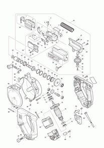 Page 1 Diagram and Parts List for 6845L Type 1 Makita Screwdriver