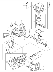 Page 8 Diagram and Parts List for DCS6000I  Makita Saw