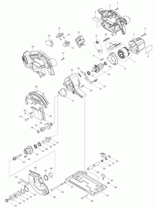 Part Location Diagram of 227809-7 Makita Herical Gear 30, Xsc02