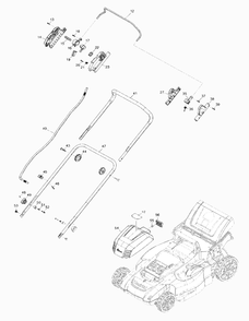 Fig-0 Diagram and Parts List for XML10Z  Makita Lawn Mower