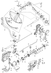 Part Location Diagram of 140L83-1 Makita Handle 19 Complete