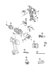 Page 1 Diagram and Parts List for 8413DWDE  Makita Drill