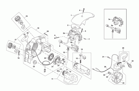 Page 7 Diagram and Parts List for DCS4610  Makita Saw