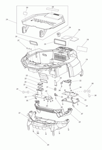Page 10 Diagram and Parts List for DRC200Z  Makita Upright Vacuum