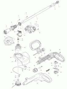 Part Location Diagram of 187416-7 Makita Handle Set, Lxru02