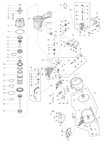 Fig-0 Diagram and Parts List for AN613  Makita Nailer