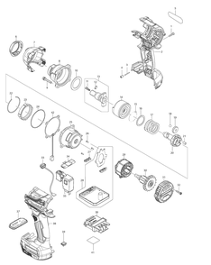 Fig-0 Diagram and Parts List for XWT15XVZ  Makita Wrench