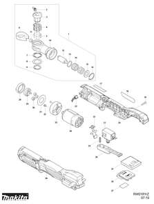 Part Location Diagram of 651391-8 Makita Switch, Xpg01