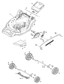 Diagram 3 Diagram and Parts List for XML05PT  Makita Lawn Mower