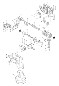 Page 1 Diagram and Parts List for 6831DWH  Makita Screwdriver
