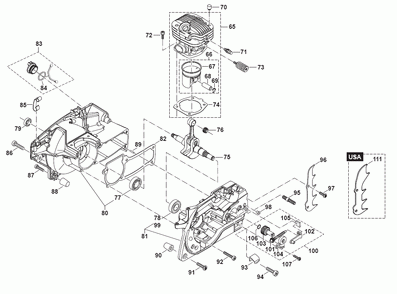 Page 2 Diagram and Parts List for PS-460  Makita Saw