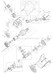Page B Diagram and Parts List for AC310H  Makita Compressor