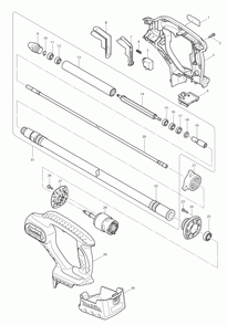 Page 1 Diagram and Parts List for XRV01Z  Makita Lawn Tractor