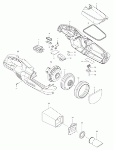 Part Location Diagram of 424804-0 Makita Sponge Sheet 70-106