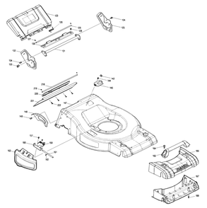 Fig-2 Diagram and Parts List for XML08PT1  Makita Lawn Mower