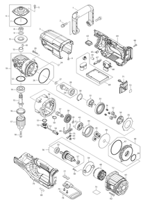 Fig-0 Diagram and Parts List for GAD01Z  Makita Cordless Drill