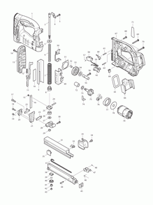 Page 1 Diagram and Parts List for XTS01  Makita Nailer