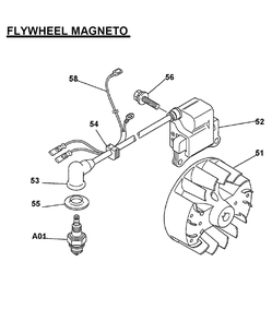Page 3 Diagram and Parts List for BCM3300  Makita Trimmer