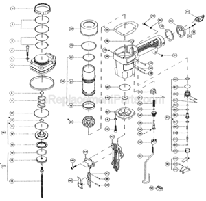 Page A Diagram and Parts List for AF632  Makita Nailer