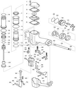 Part Location Diagram of 951010-9 Makita Spring Pin 2-14