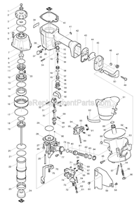Part Location Diagram of 231236-2 Makita Compression Spring 3