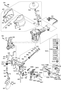 Page B Diagram and Parts List for AN930H  Makita Nailer