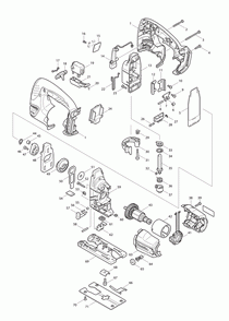 Page 1 Diagram and Parts List for BJV140Z Type 1 Makita Saw