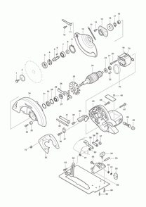 Page 1 Diagram and Parts List for 5008NBA Type 2 Makita Saw