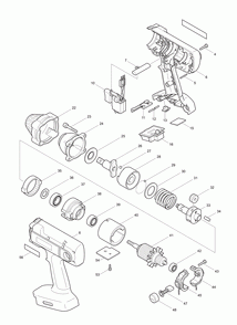Part Location Diagram of 345842-8 Makita Hook (Not Available As An Individual Part)