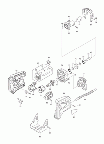Part Location Diagram of 687261-5 Makita Strain Relief