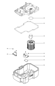 Part Location Diagram of 140G00-1 Makita FLOAT CPL., XCV11