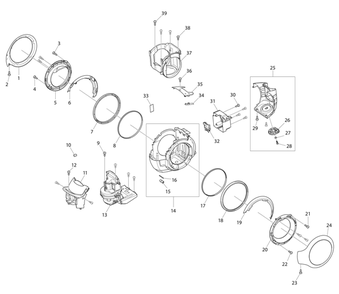 Diagram Diagram and Parts List for DCL501Z  Makita Canister Vacuum