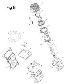 Fig-2 Diagram and Parts List for GEC01Z  Makita Concrete Saw