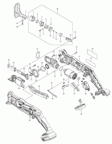 Page 1 Diagram and Parts List for XRJ01T  Makita Saw
