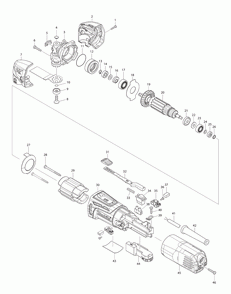 Page 1 Diagram and Parts List for TM3000C  Makita Chop Saw
