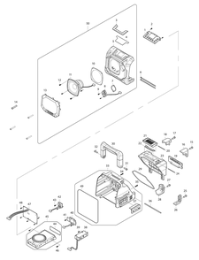 Fig-0 Diagram and Parts List for XRM11  Makita Radio