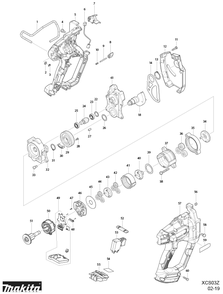 Part Location Diagram of 144990-8 Makita Magnet Holder Cpl., Xcs03