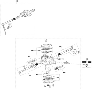 Diagram 6 Diagram and Parts List for EA6100PREL  Makita Chainsaw
