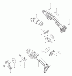 Page 1 Diagram and Parts List for PC01R3  Makita Chop Saw