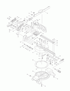 Page 1 Diagram and Parts List for LXSL01Z1 Type 2 Makita Saw