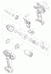 Part Location Diagram of 632J77-3 Makita Switch Unit, Fd05